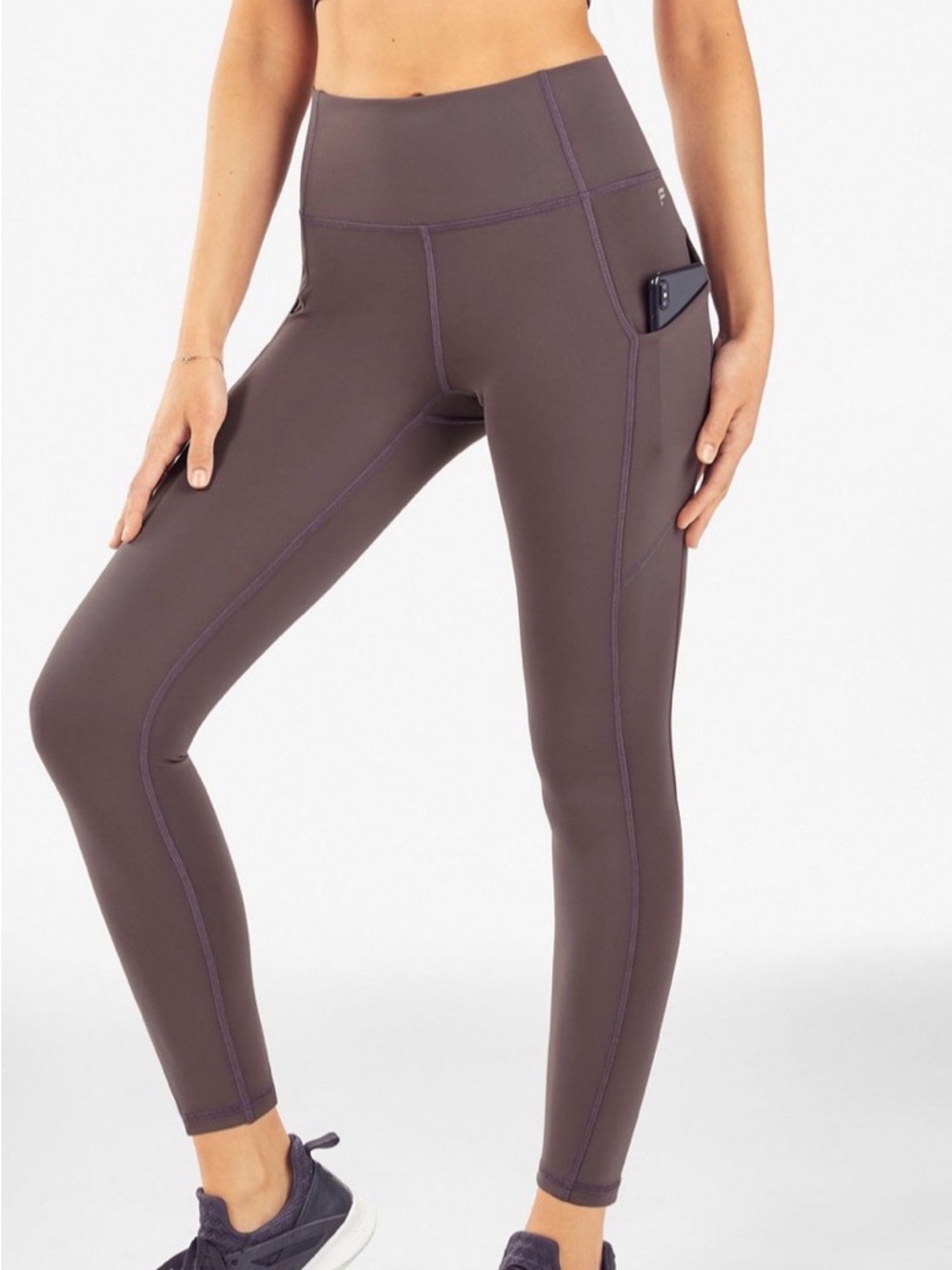 Fabletics oasis purelux high-wasted 7/8 Leggings in shadow - xxs